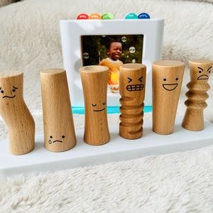 Lovevery Emotion wooden dolls and Emotion Match & Card Set